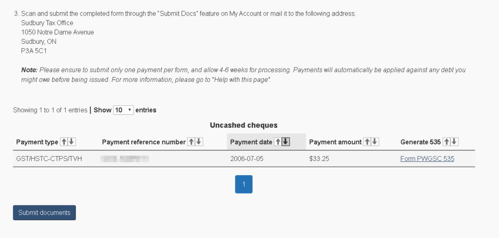 How To Find Unclaimed Cheques on CRA Website - UpSide Accounting