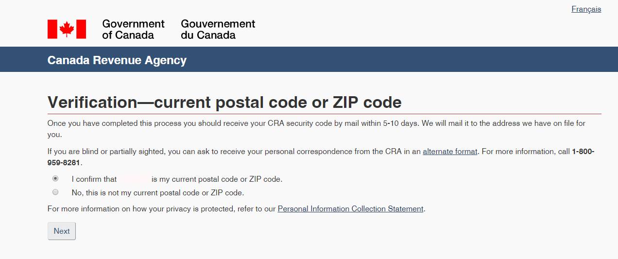 how to find sin number on cra website